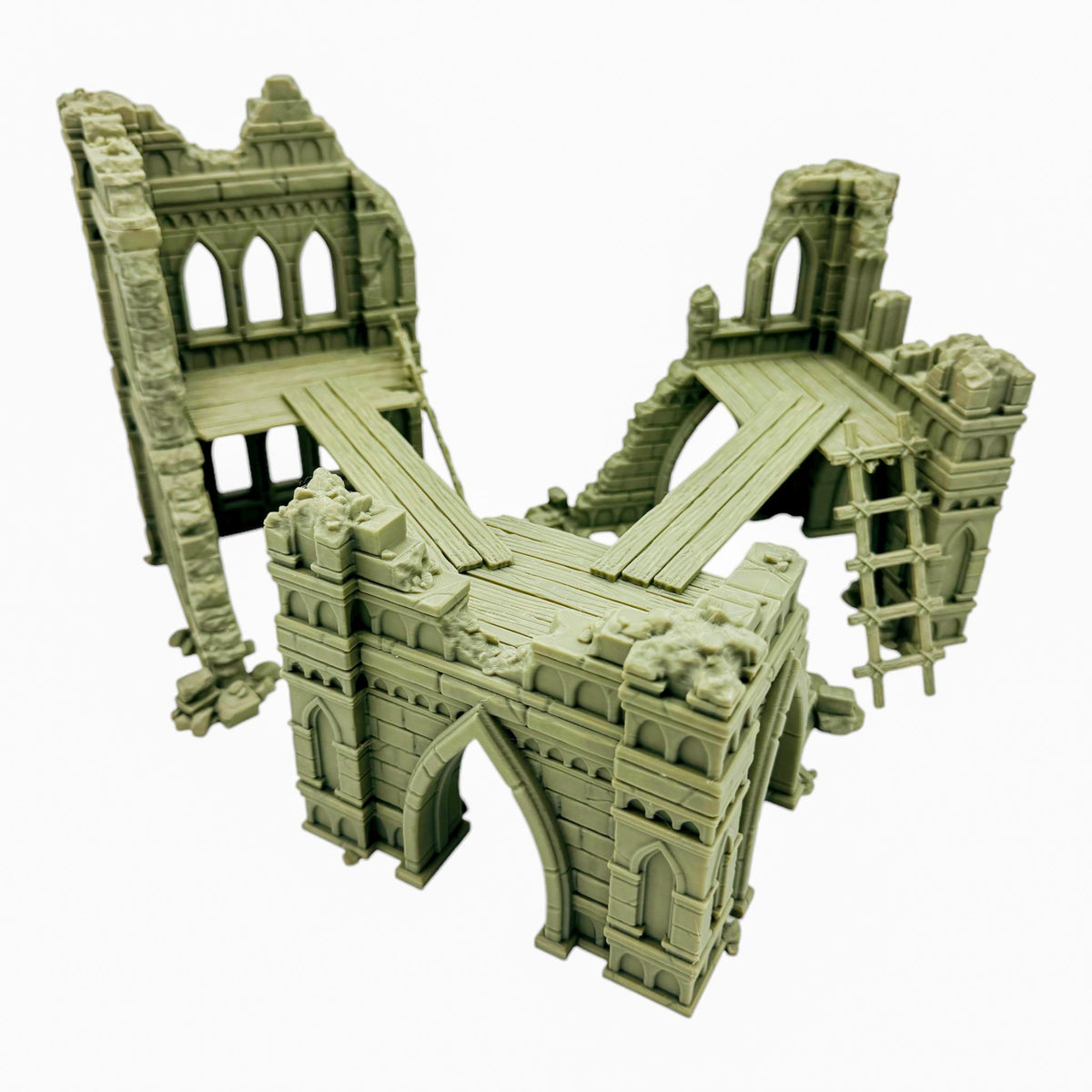 Blackthorn Ruins Terrain – Gothic City Ruins Set 2 (Tabletop Wargaming & RPG Scenery)