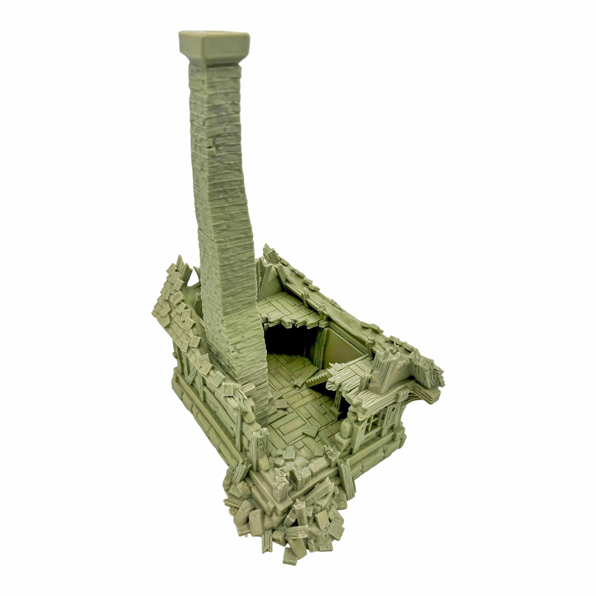 Vladistov House Ruins 3 / Dark Realms Terrain / RPG and Wargame 3d Printed Tabletop Terrain / Licensed Printer