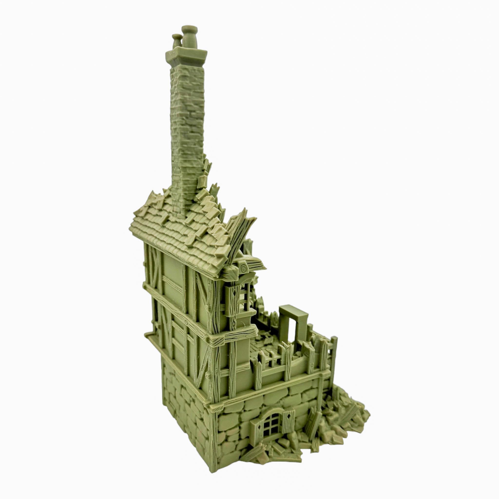 Vladistov Shop Ruins 1 / Dark Realms Terrain / RPG and Wargame 3d Printed Tabletop Terrain / Licensed Printer