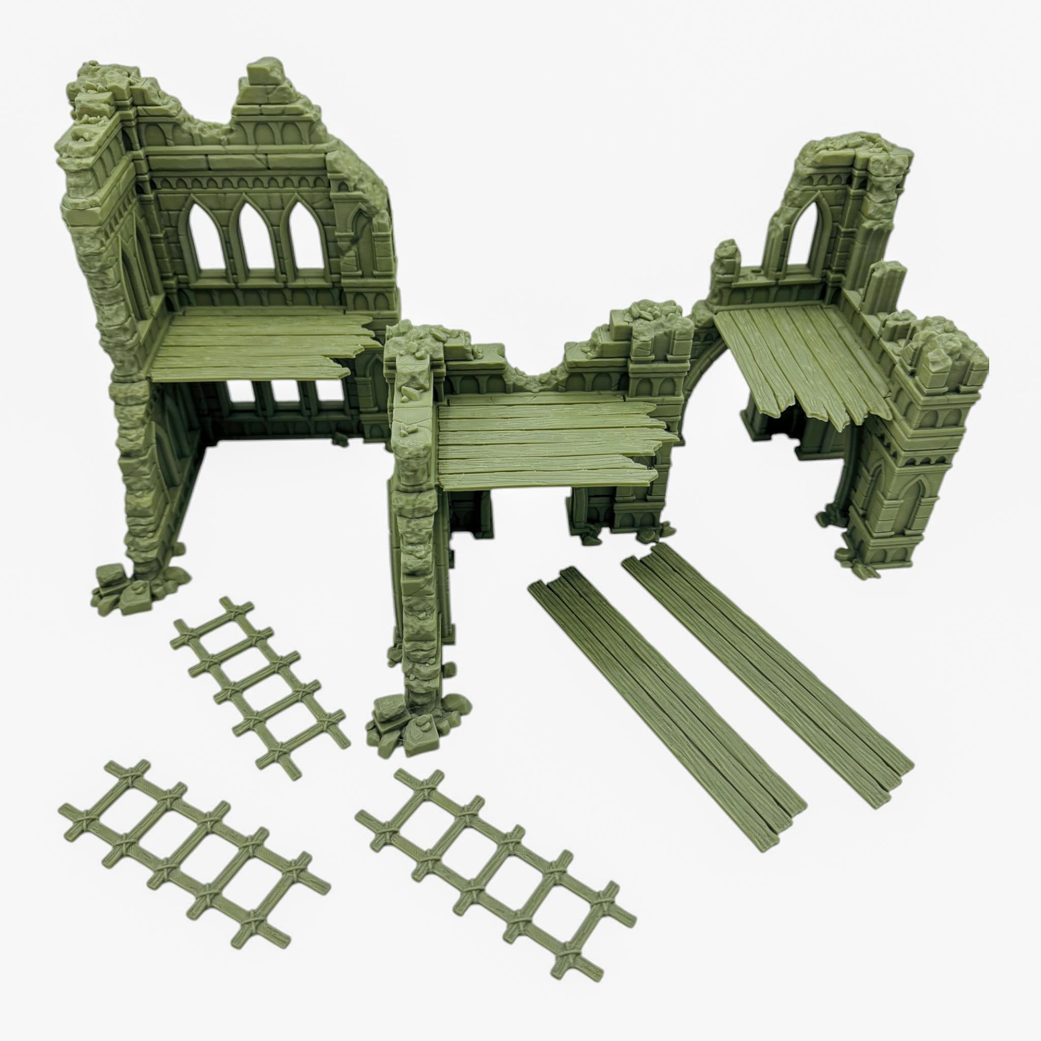 Blackthorn Ruins 2 / Forbidden Prints / RPG and Wargame 3d Printed Tabletop Terrain / Licensed Printer