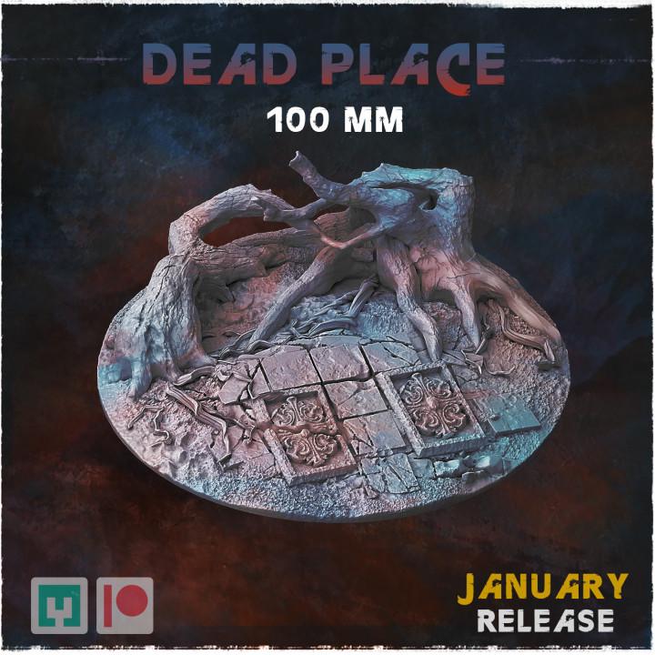 Dead Places Dark Fantasy Miniature Bases – 25mm 28mm 32mm 40mm Scenic Resin Bases for Tabletop Wargaming & RPG