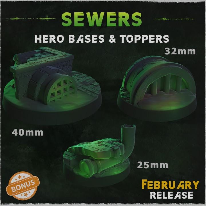 Hero Bases Volume 2 (10 Sets)- Resin Printed Wargaming Bases
