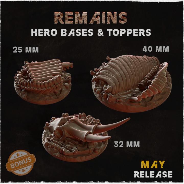 Hero Bases Volume 2 (10 Sets)- Resin Printed Wargaming Bases