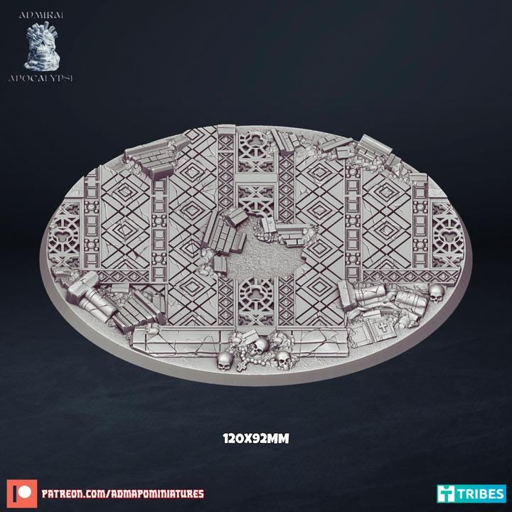 Cathedral Ruins - Resin Printed Wargaming Bases