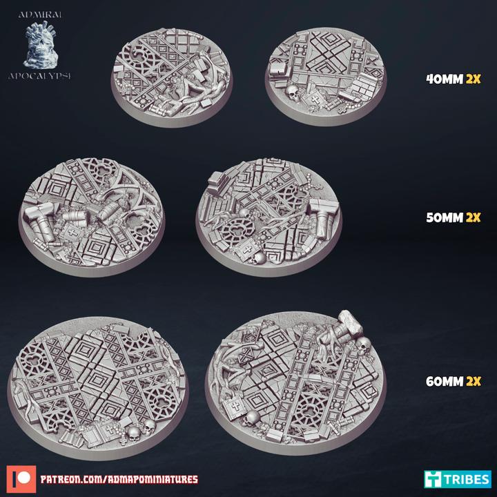 Cathedral Ruins Gothic Miniature Bases – 25mm 28mm 32mm 40mm Scenic Resin Bases for Tabletop Wargaming & RPG