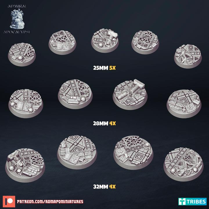 Cathedral Ruins Gothic Miniature Bases – 25mm 28mm 32mm 40mm Scenic Resin Bases for Tabletop Wargaming & RPG