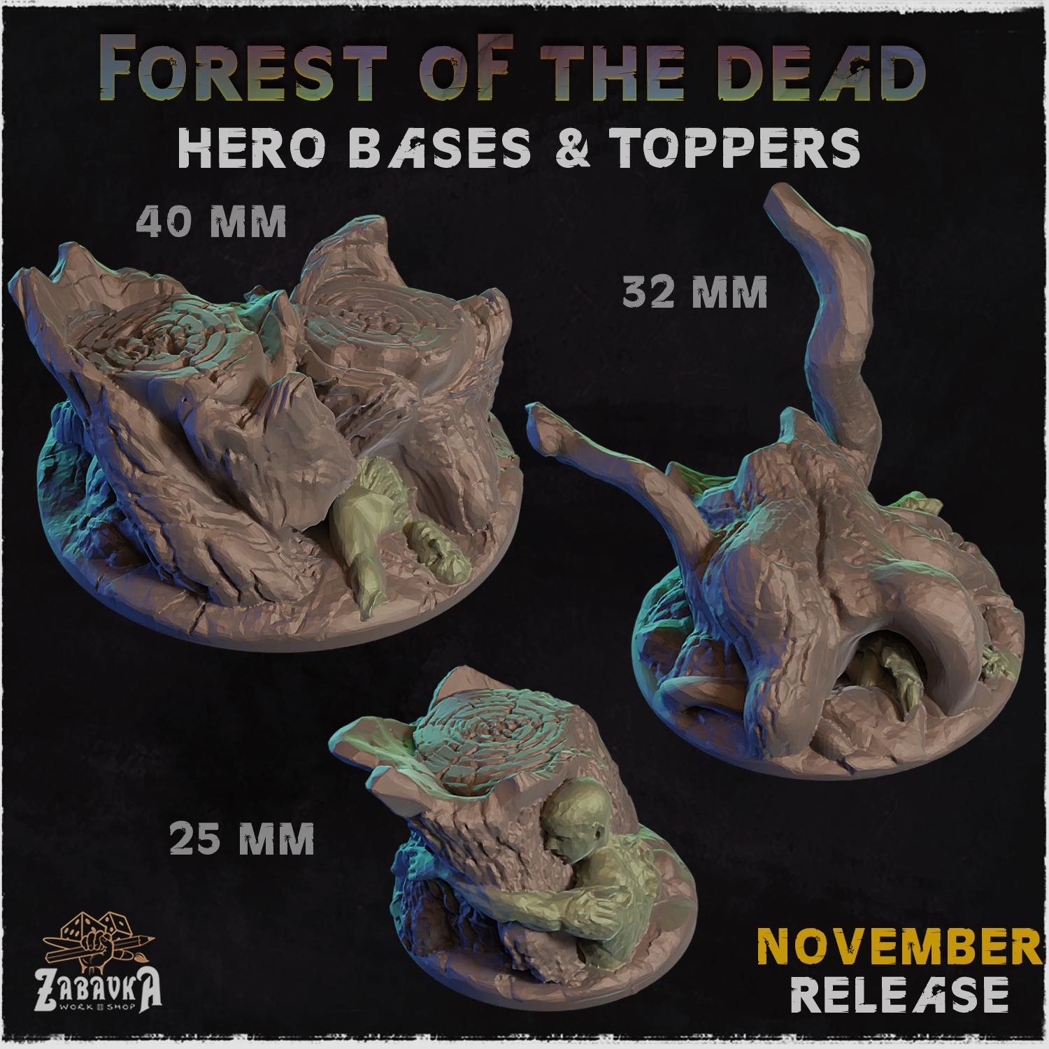 Forest of the Dead - Resin Printed Wargaming Bases