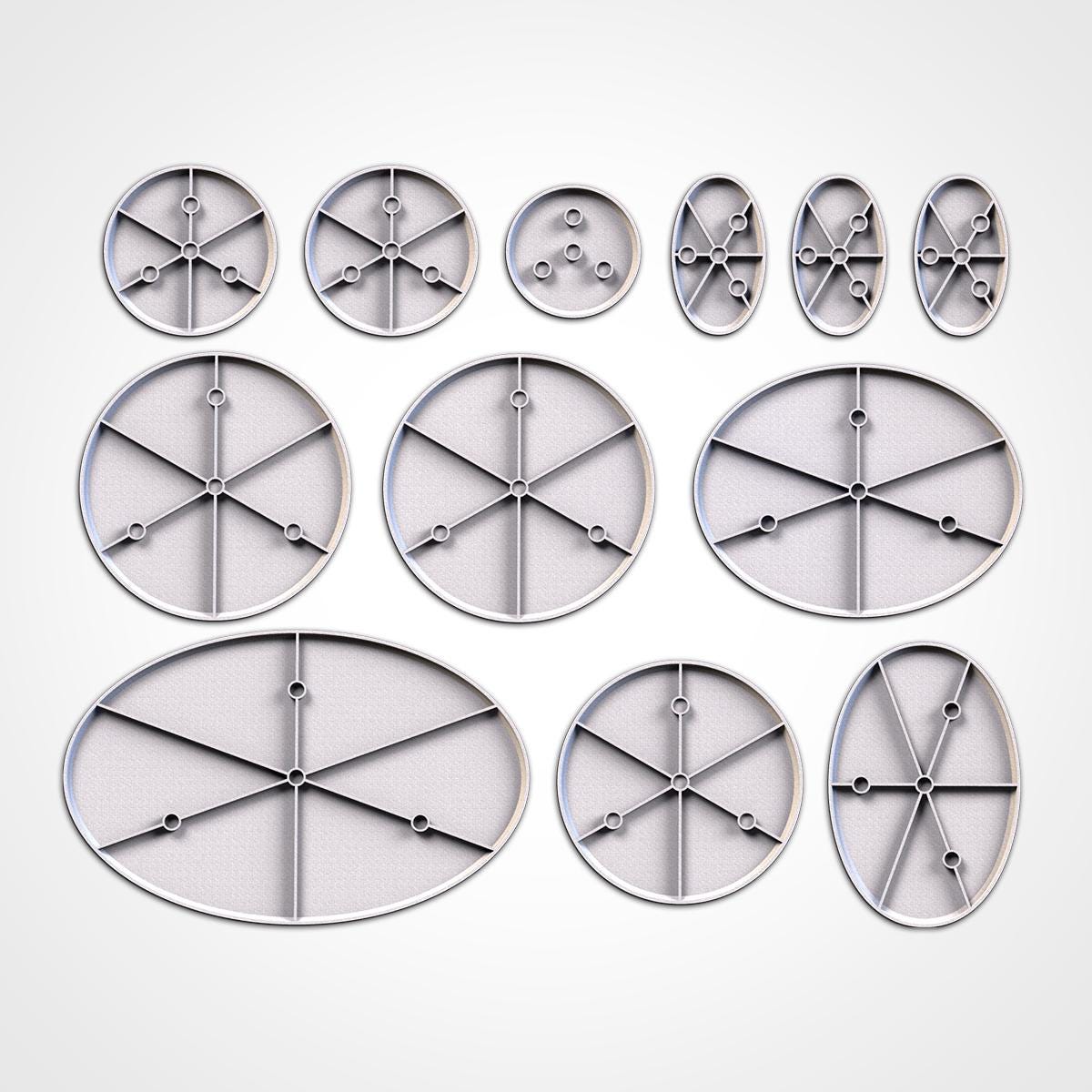 Royal Palace Miniature Bases – 25mm 28mm 32mm 40mm 50mm 60mm and Larger Fantasy Scenic Resin Bases for Tabletop Wargaming & RPG