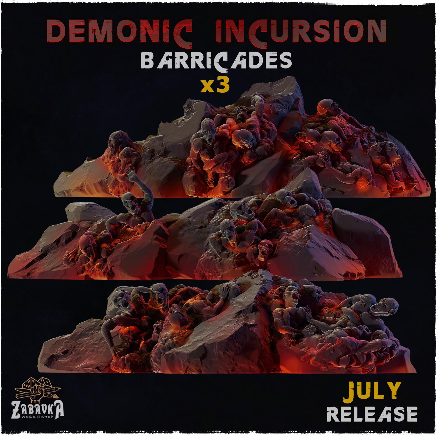 Demonic Incursion – Resin Miniature Bases