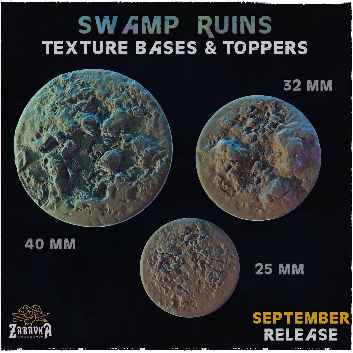 Swamp Ruins – Resin Miniature Bases