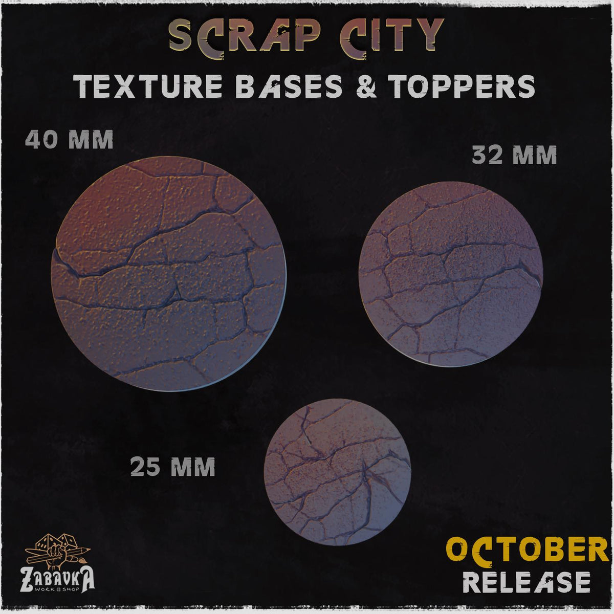 Scrap City – Resin Miniature Bases