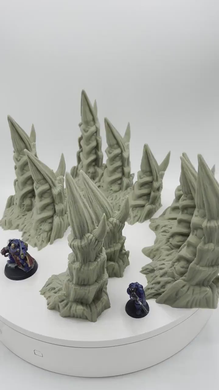 Hive Scatter Pack 1 / Forbidden Prints /  RPG and Wargame 3d Printed Tabletop Terrain / Licensed Printer