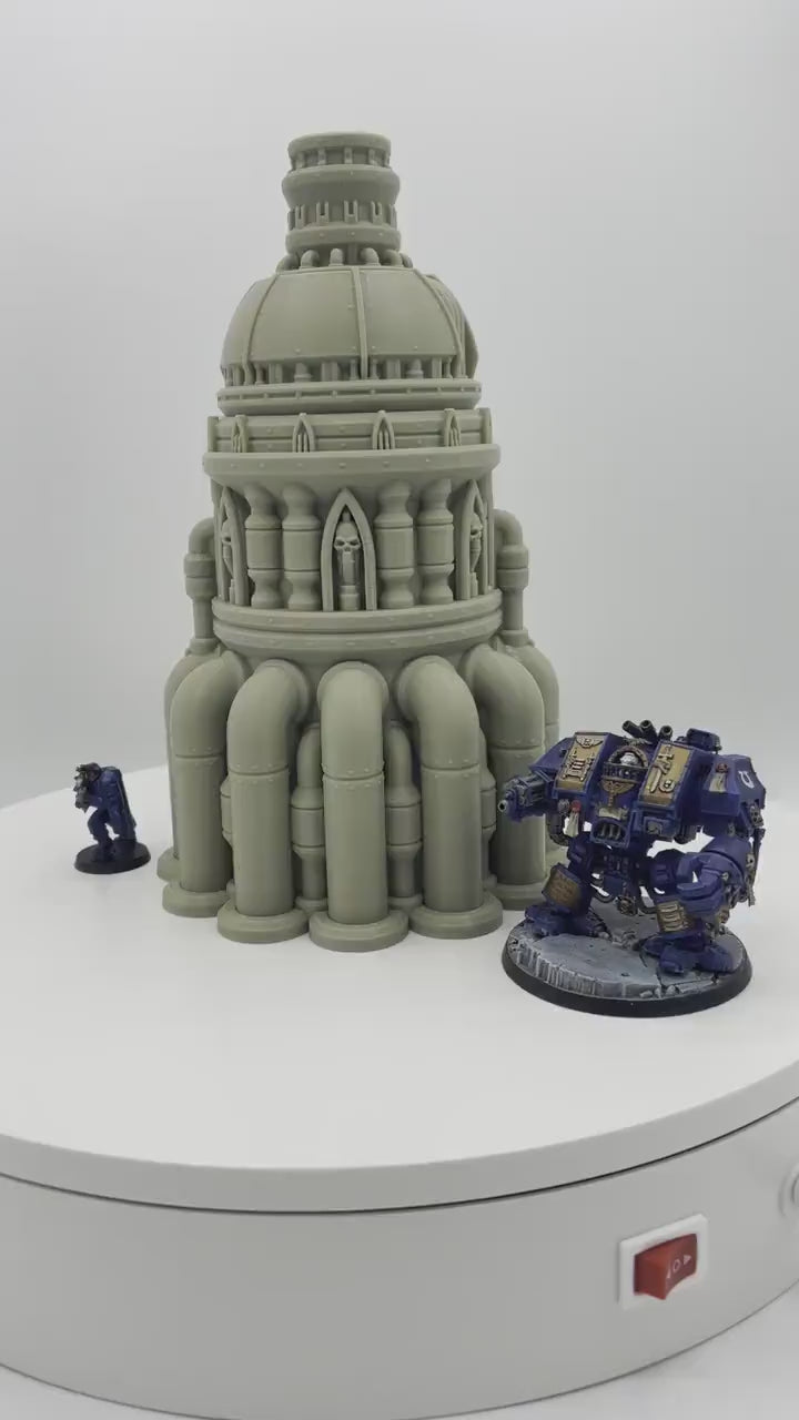Outpost 21 - Smokestack 1 / Forbidden Prints /  RPG and Wargame 3d Printed Tabletop Terrain / Licensed Printer