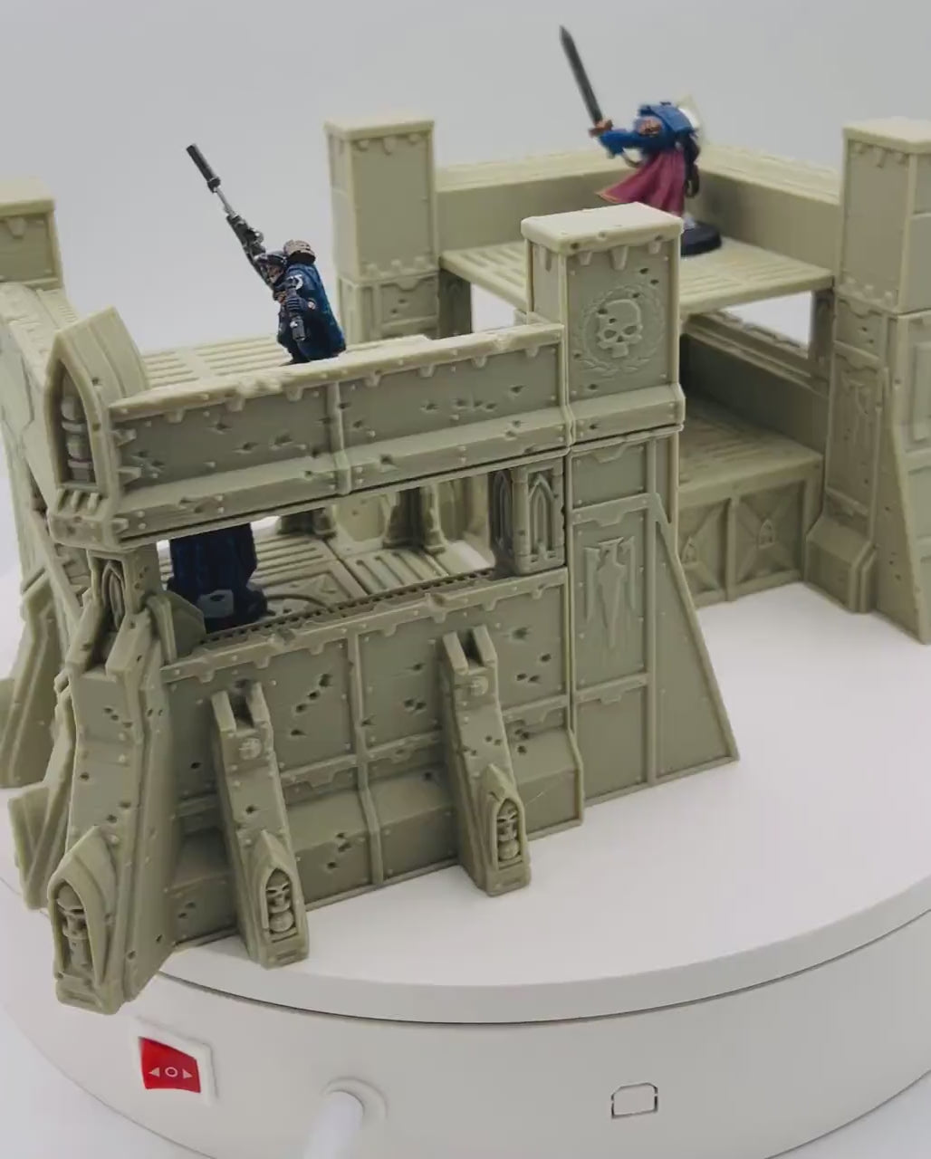 Ruins of the Empire Fortification 1 / Forbidden Prints /  RPG and Wargame 3d Printed Tabletop Terrain / Licensed Printer