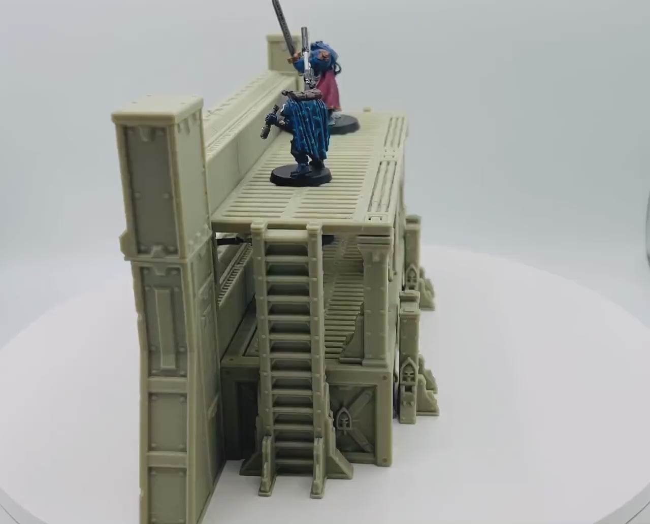 Ruins of the Empire Fortification 2 / Forbidden Prints /  RPG and Wargame 3d Printed Tabletop Terrain / Licensed Printer