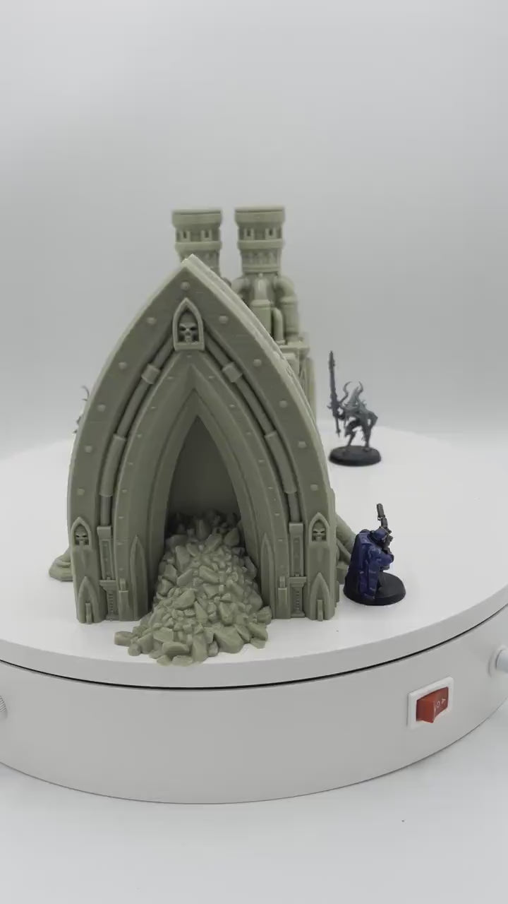Outpost 21 - Battlefield Refinery  / Forbidden Prints /  RPG and Wargame 3d Printed Tabletop Terrain / Licensed Printer