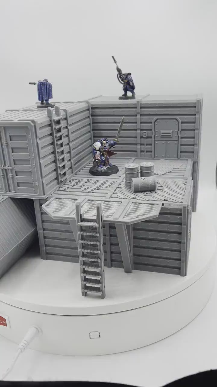 City Docks Container Stack 4 / Sacrusmundus /  40k / Legion / Shatterpoint / 3d Printed Tabletop Terrain / Licensed Printer