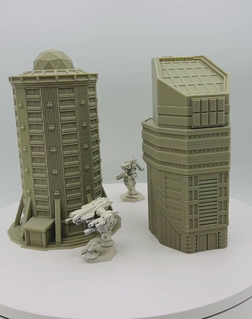 Mecha City Downtown Bundle 2 - Epic Scale Terrain (6mm - 8mm compatible)