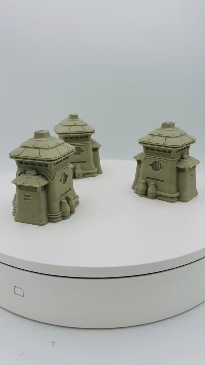 Massa'dun Small Generator Pack  / Designed by War Scenery /  Legion and Sci-Fi 3d Printed Tabletop Terrain / Licensed Printer