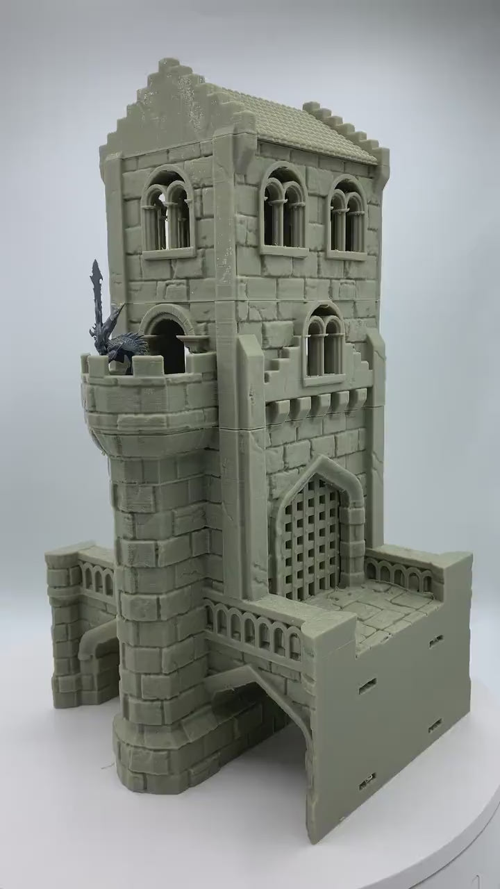 Arkenfel Modular Bridge GateHouse / Dark Realms Terrain /  RPG and Wargame 3d Printed Tabletop Terrain / Licensed Printer