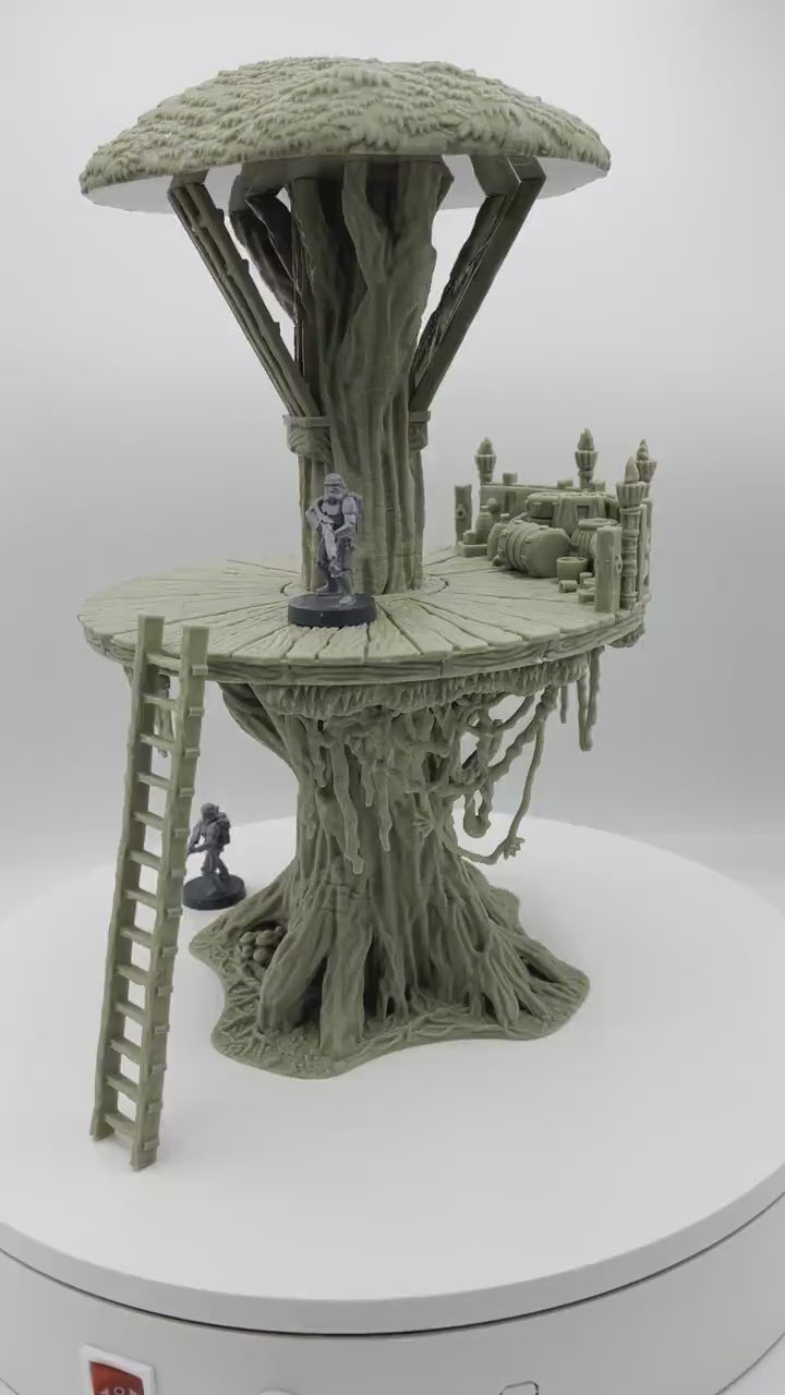 Forest Moon Tree Platform 1 by Jesús Labiano / Legion / 40k / Shatterpoint / Licensed On-Line Printer / Print to Order