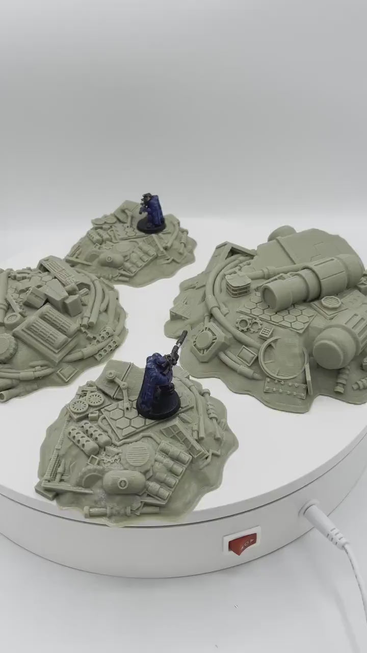 3d Printed / Sci-fi Junk Piles /Star Wars Legion Compatible Pack/ Corvus Games Terrain Licensed Printer / Print to Order