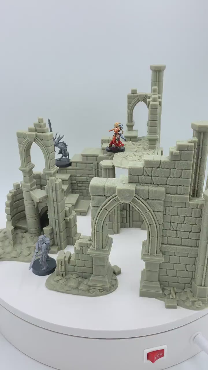 Frostguard Ruin Pack 4 /  RPG and Wargame 3d Printed Tabletop Terrain / Licensed Printer