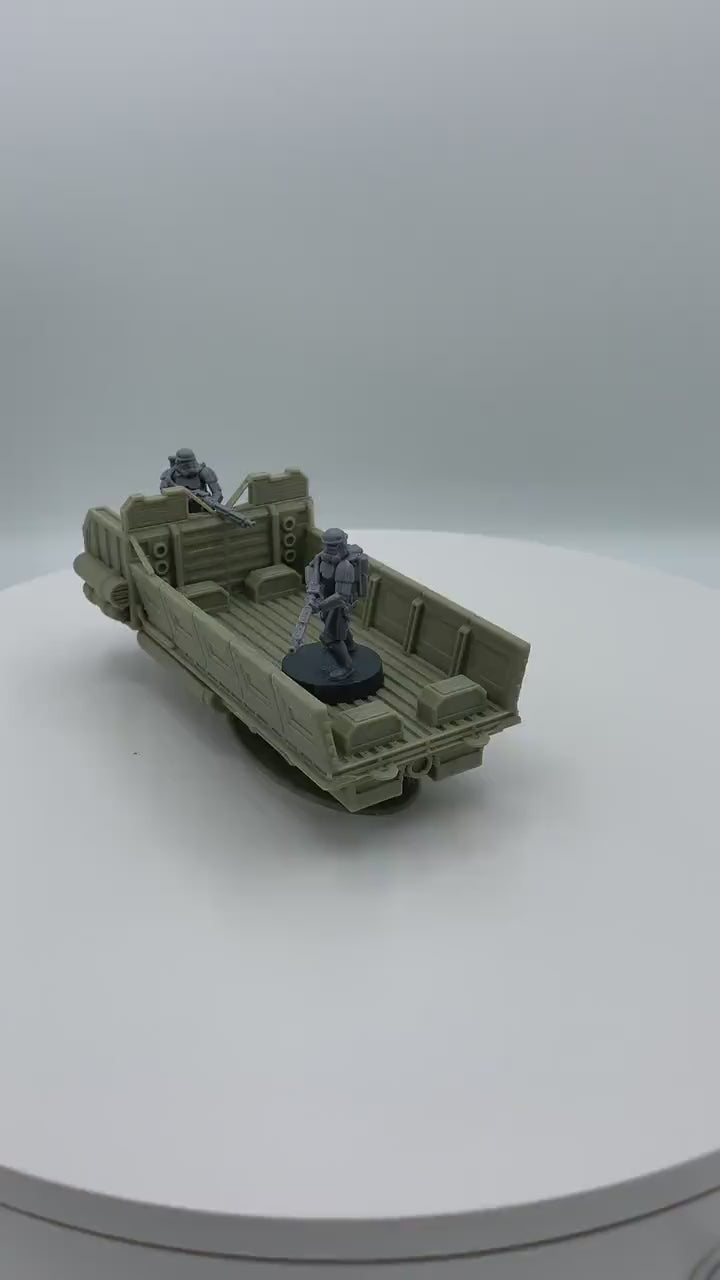 XT6 Sci-fi Cargo Sled / 3d Printed / Star Wars Legion Compatible  / Corvus Games Terrain Licensed Printer / Print to Order