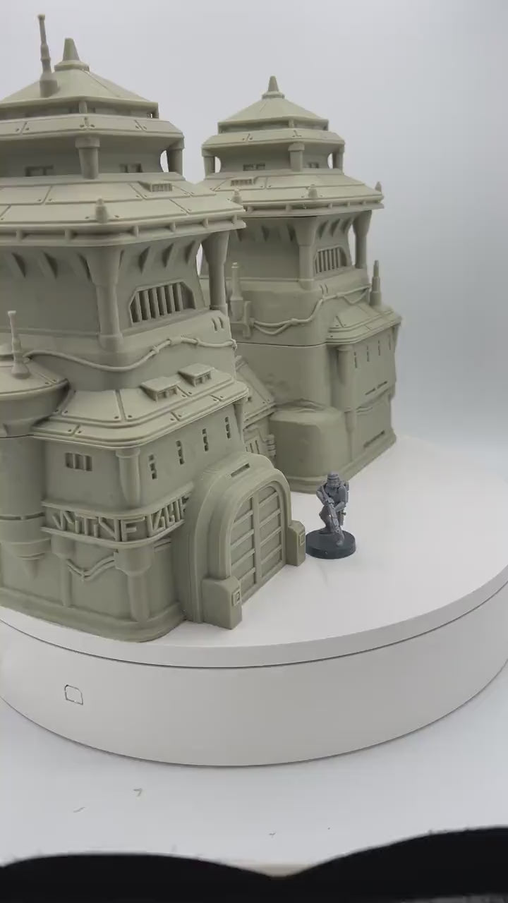 Massa'dun Double Estate / Designed by War Scenery / Legion and Sci-Fi 3d Printed Tabletop Terrain / Licensed Printer