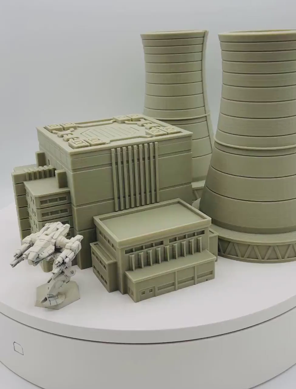 Mecha City Power Plant - Epic Scale Terrain (6mm - 8mm compatible)