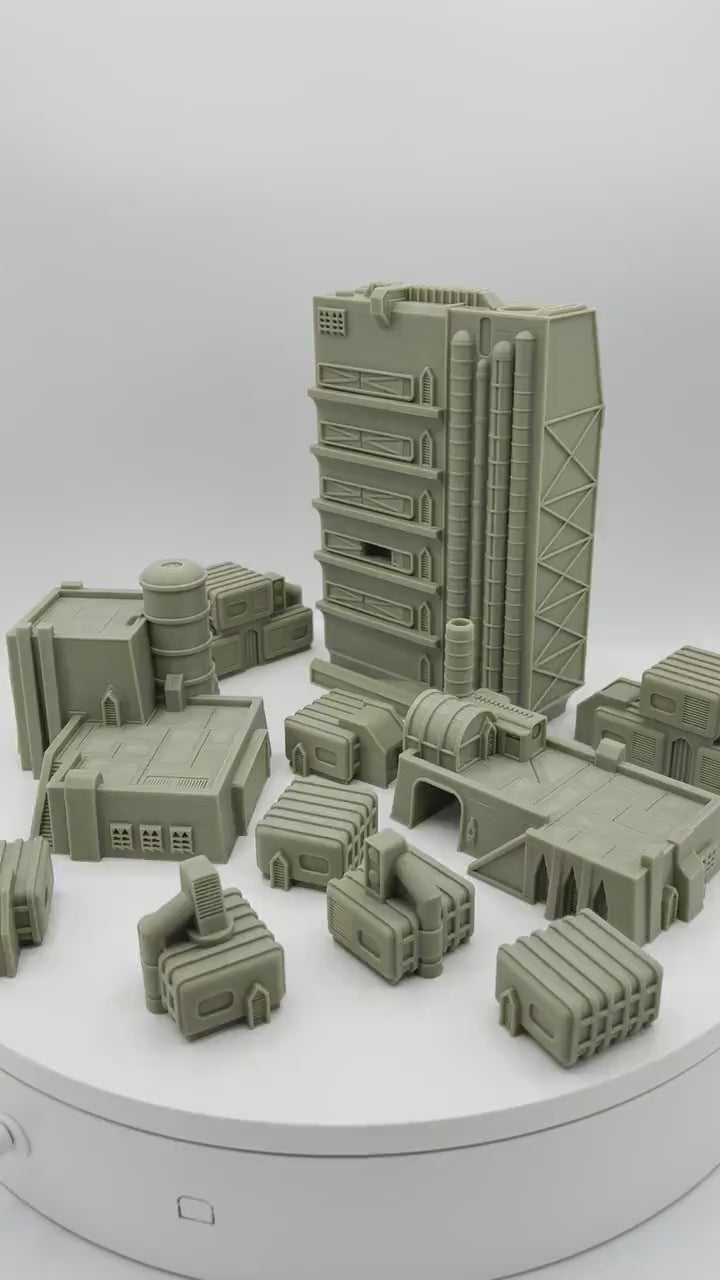 Corporate Building Bundle 3 - Epic Scale Terrain (6mm - 8mm compatible)