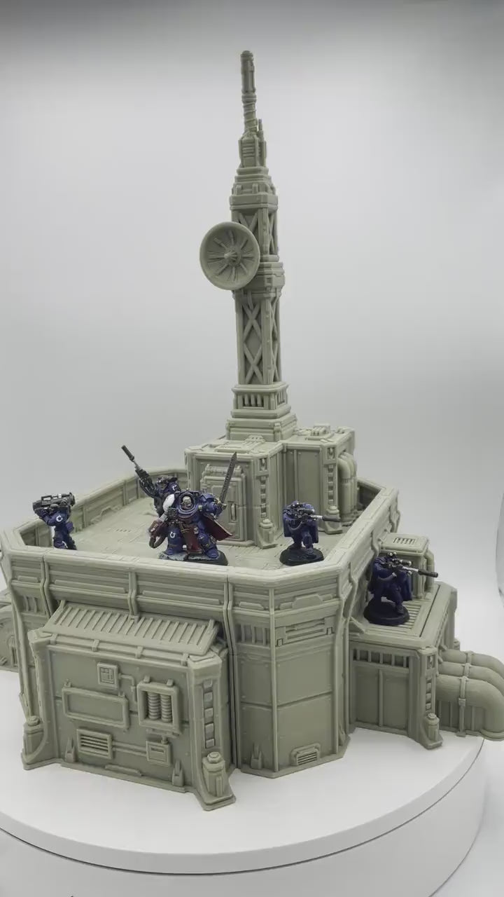 Outpost 21 - Communication Station / Forbidden Prints /  RPG and Wargame 3d Printed Tabletop Terrain / Licensed Printer