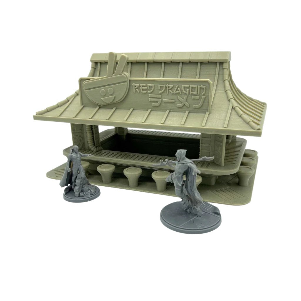 3d Printed Red Dragon Ramen Bar / Crisis Protocol Compatible Option / Corvus Games Terrain Licensed Printer / Print to Order