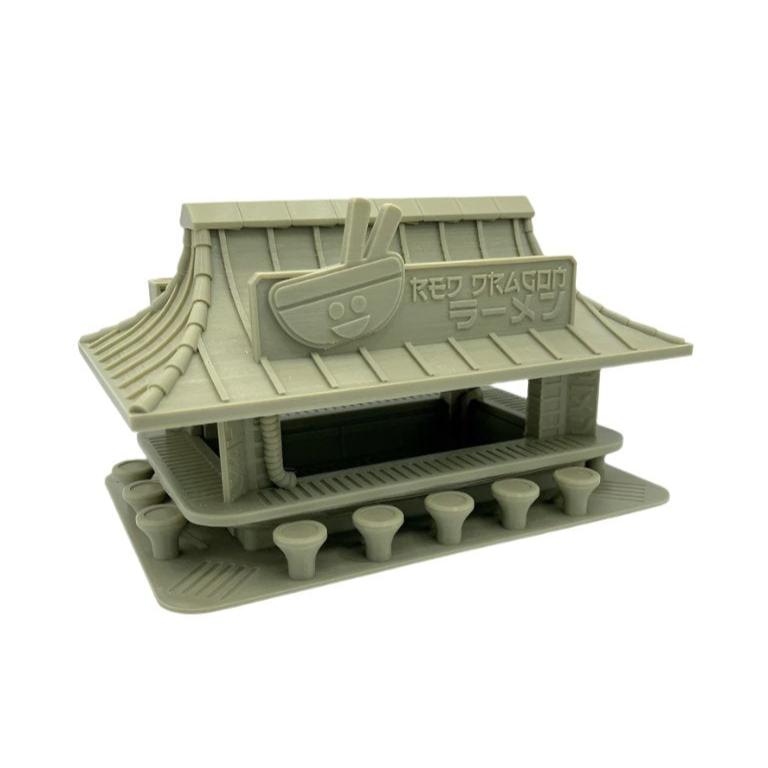 3d Printed Red Dragon Ramen Bar / Crisis Protocol Compatible Option / Corvus Games Terrain Licensed Printer / Print to Order