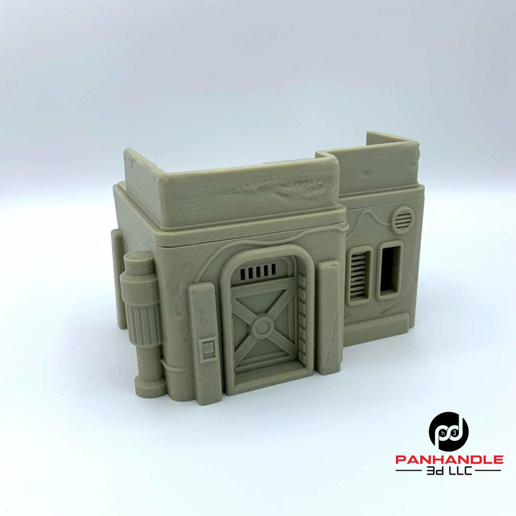 Desert Town House D - Corvus Games Terrain - 3d Printed