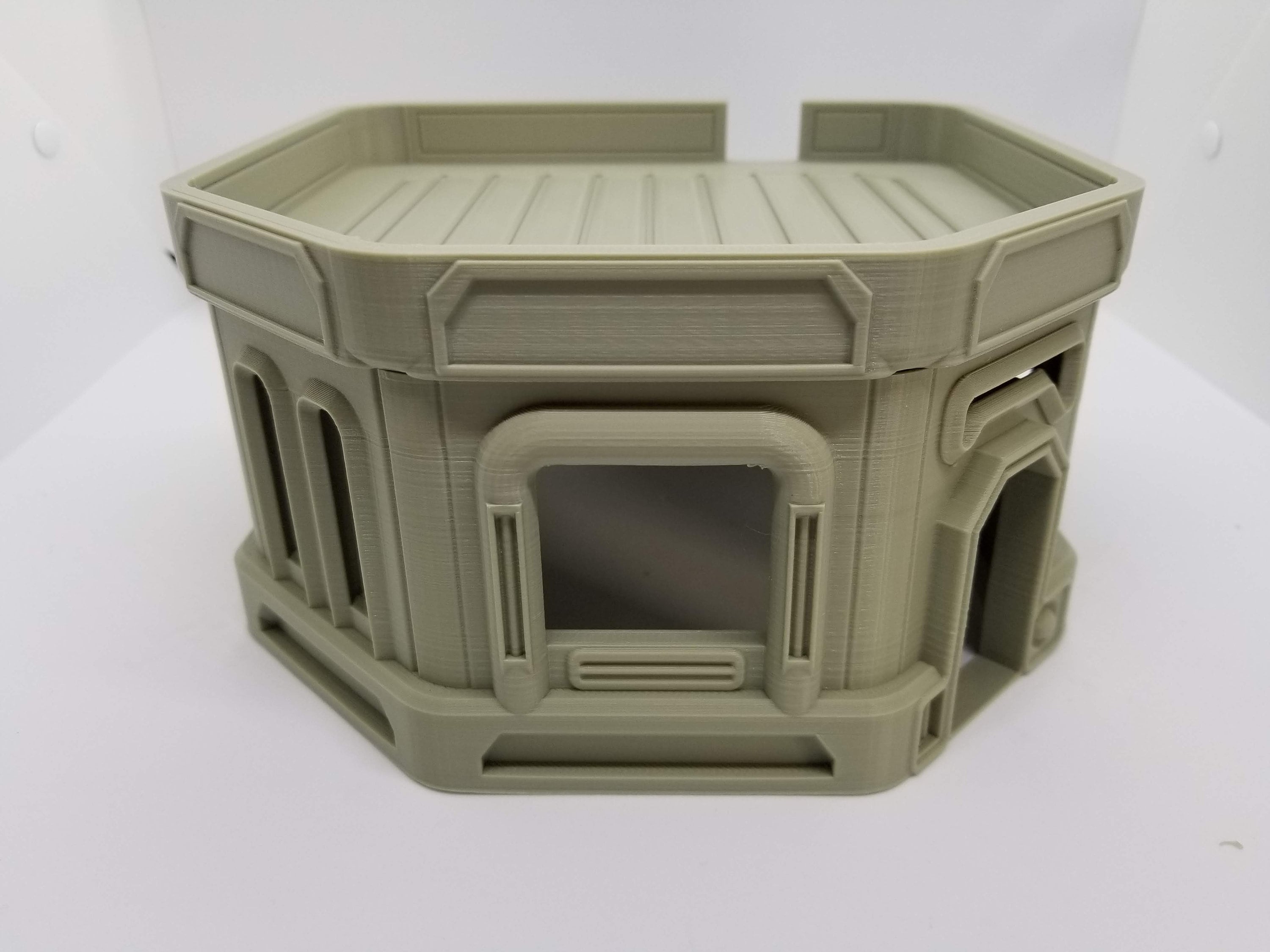 3d Printed Sci-Fi Large Building 7 / Imperial Terrain Licensed On-Line Printer / Print to Order