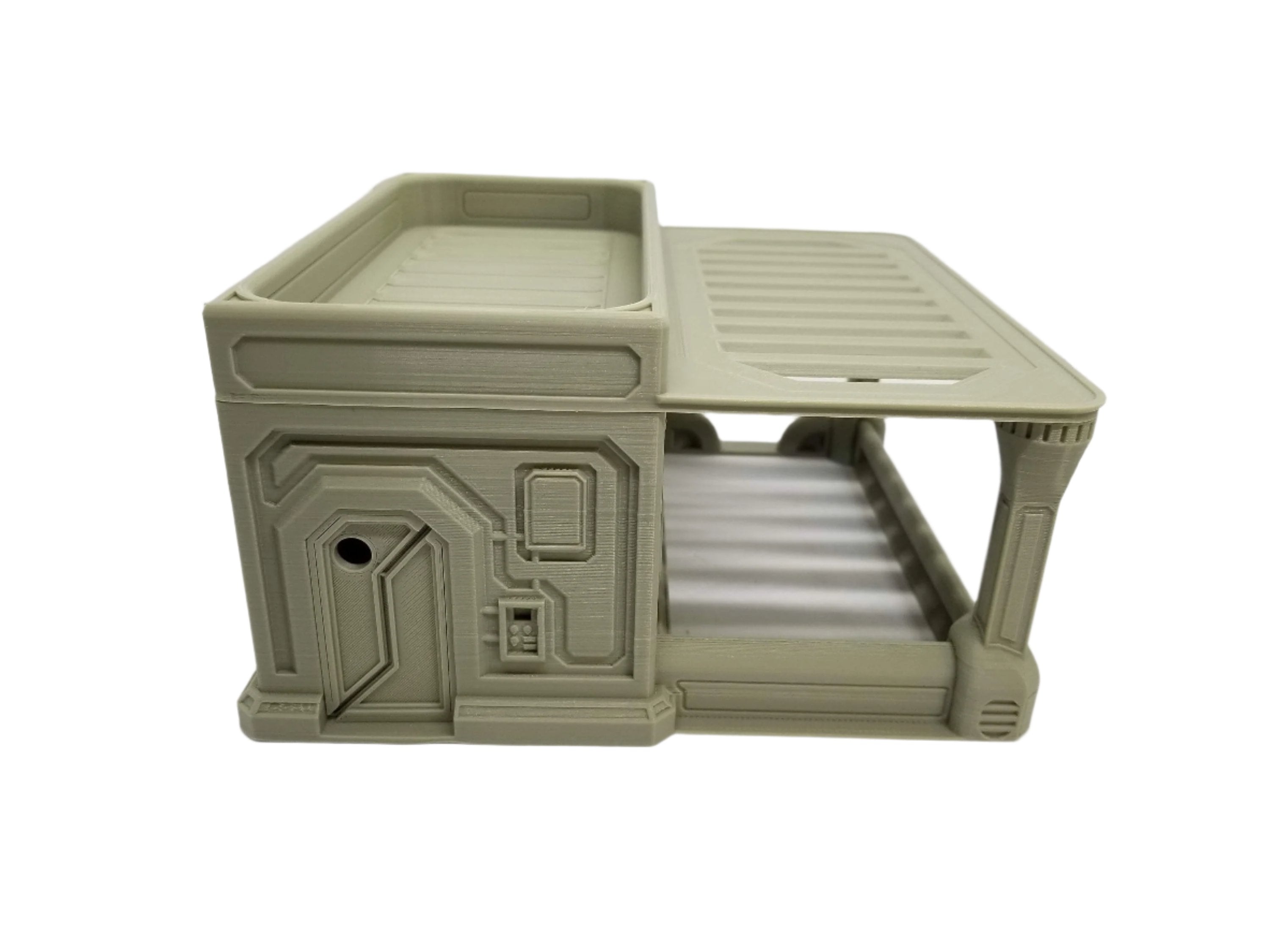 3d Printed Sci-Fi Cafe w/Canopy / Imperial Terrain Licensed On-Line Printer / Print to Order