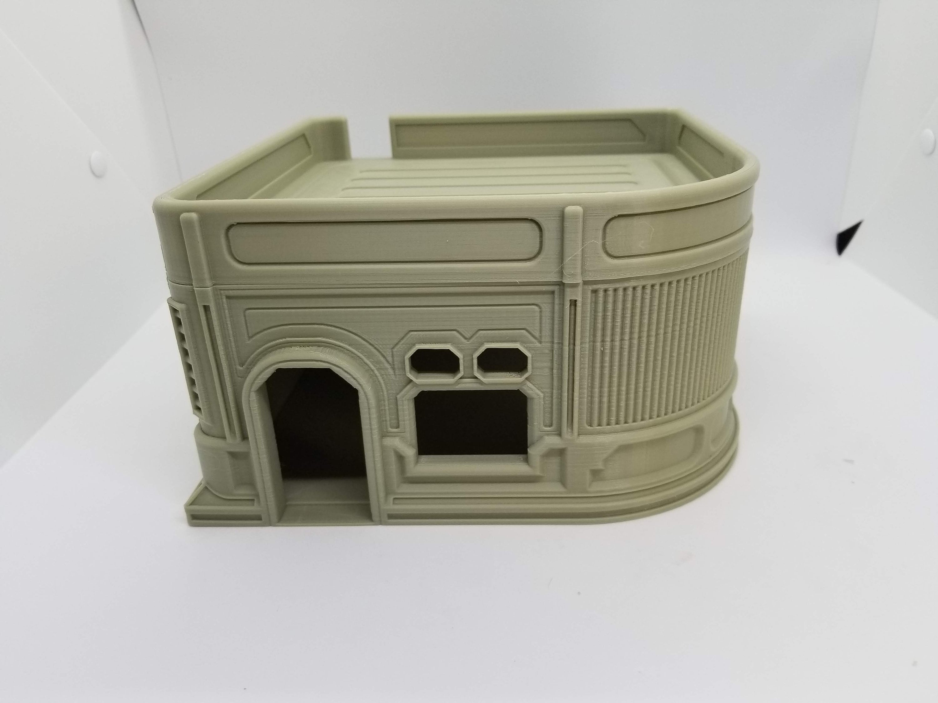3d Printed Sci-Fi Corner Cafe w/Canopy / Imperial Terrain Licensed On-Line Printer / Print to Order