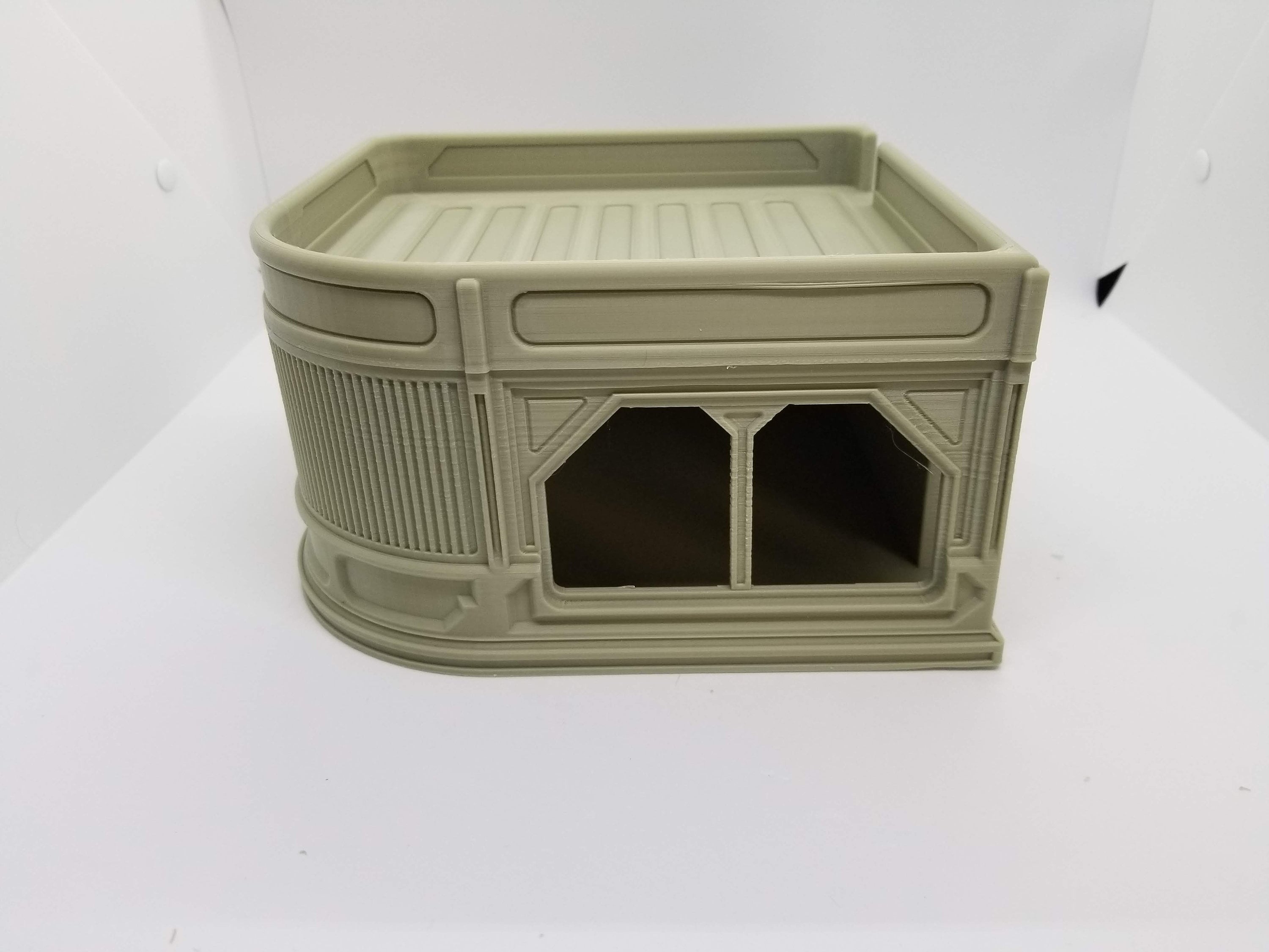 3d Printed Sci-Fi Corner Cafe w/Canopy / Imperial Terrain Licensed On-Line Printer / Print to Order