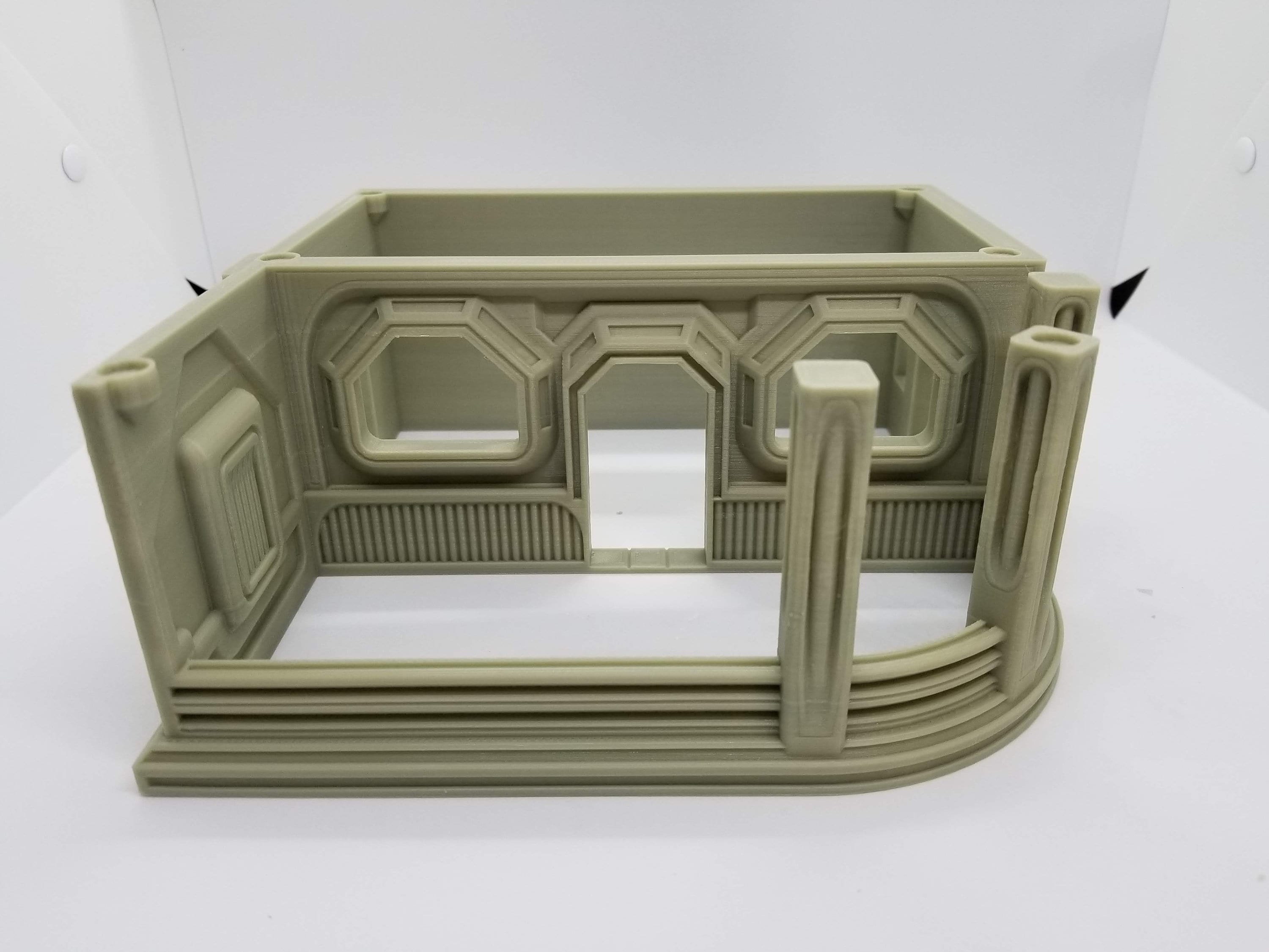 3d Printed Sci-Fi Corner Cafe w/Canopy / Imperial Terrain Licensed On-Line Printer / Print to Order