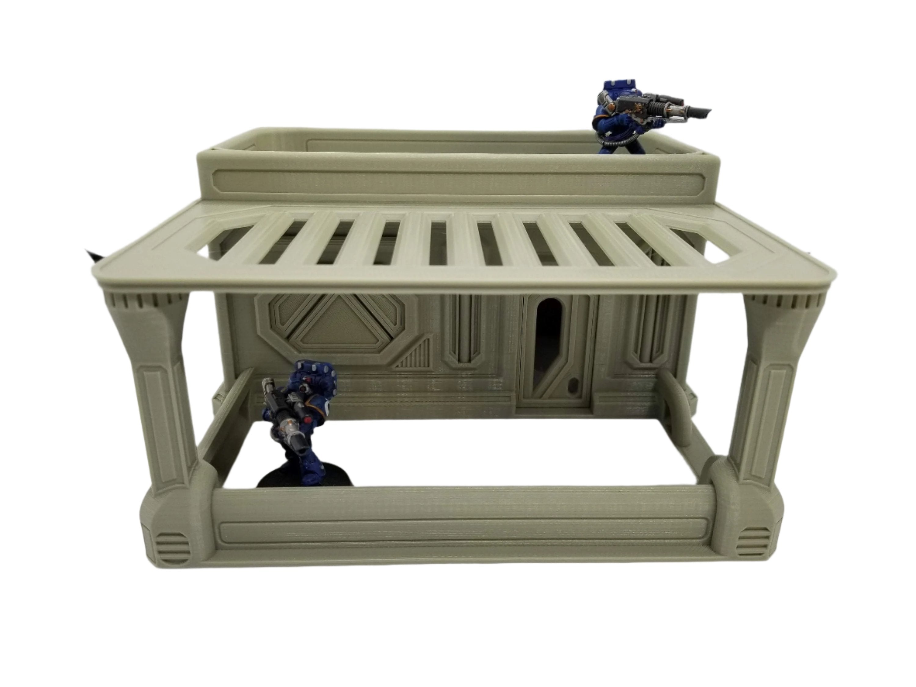 3d Printed Sci-Fi Cafe w/Canopy / Imperial Terrain Licensed On-Line Printer / Print to Order