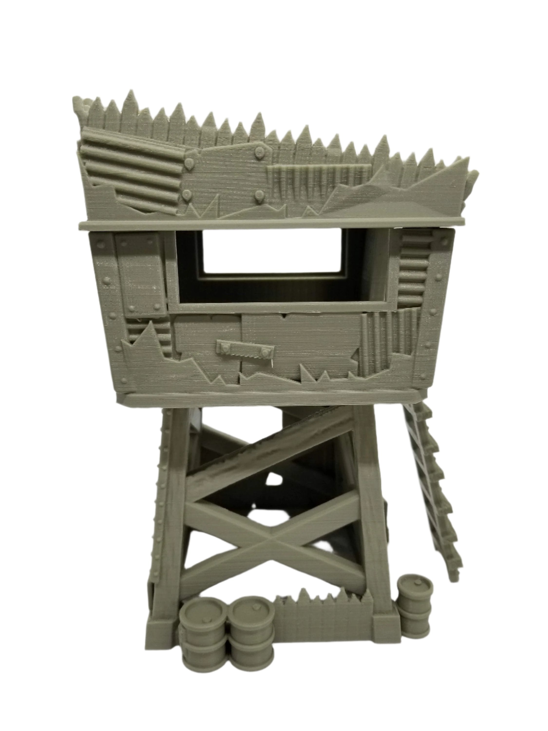 3d Printed Green Skin Lookout Tower / Corvus Games Terrain Licensed Printer / Print to Order