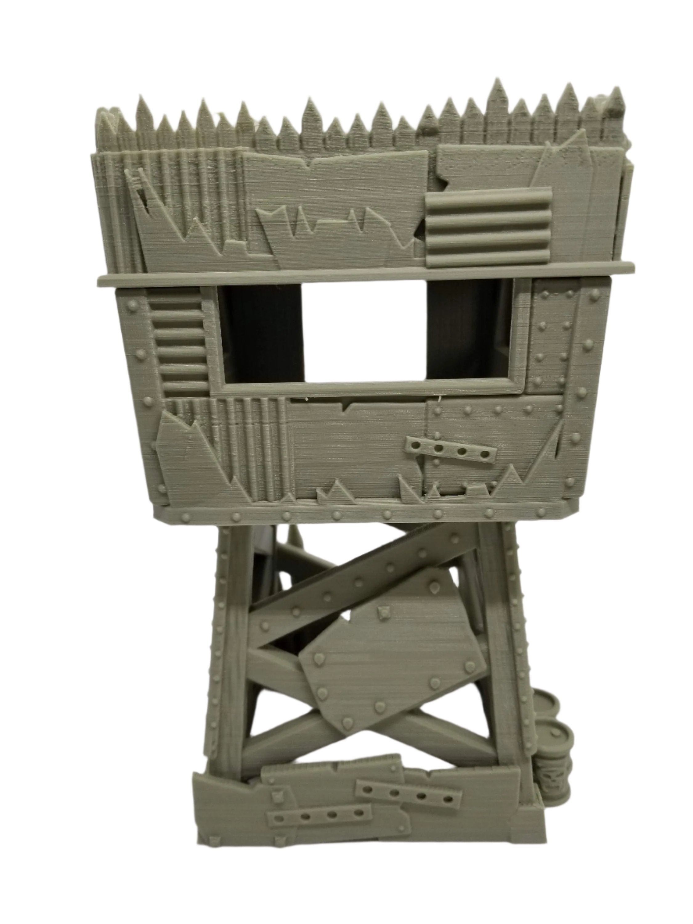 3d Printed Green Skin Lookout Tower / Corvus Games Terrain Licensed Printer / Print to Order