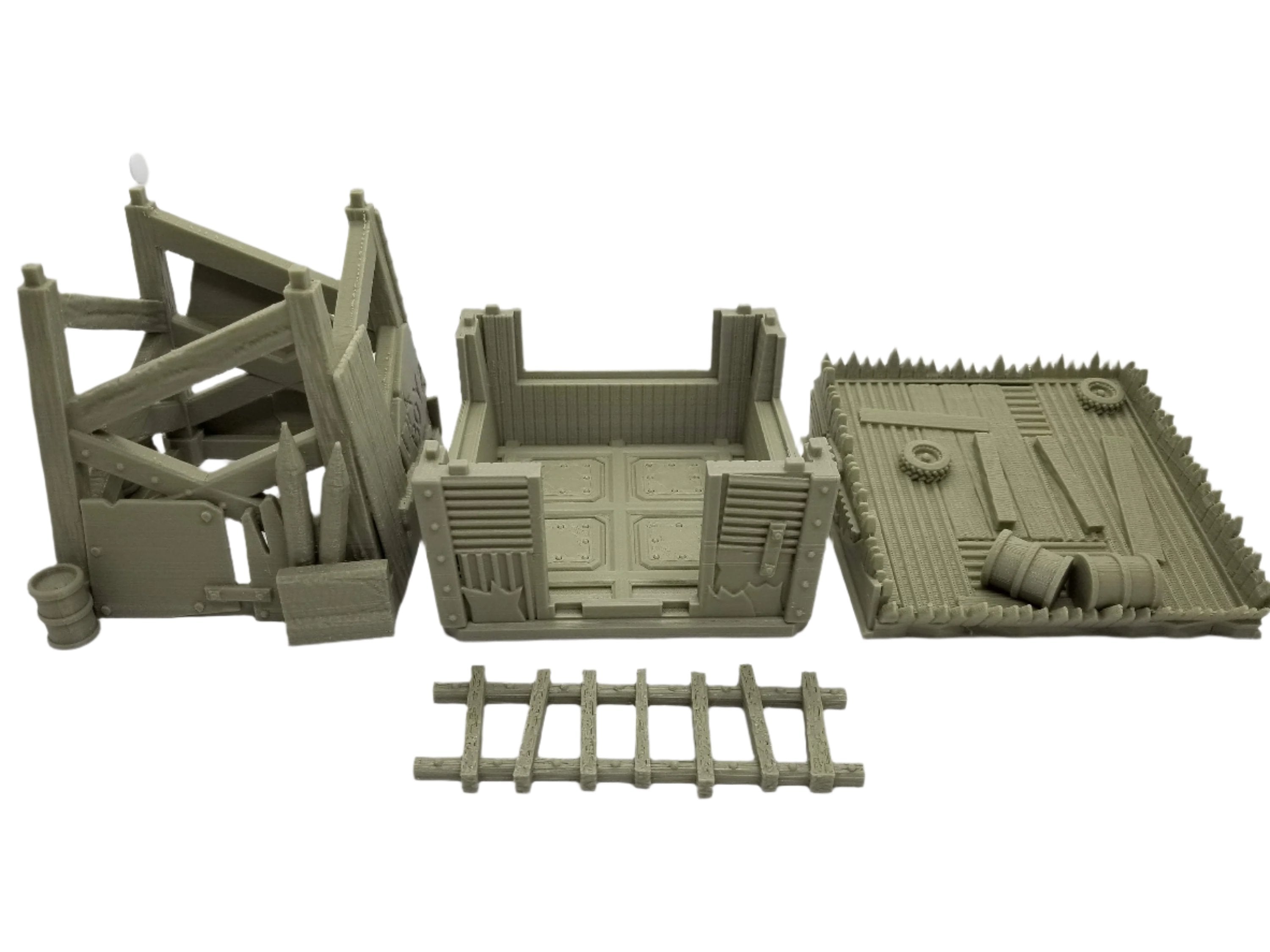 3d Printed Green Skin Lookout Tower / Corvus Games Terrain Licensed Printer / Print to Order