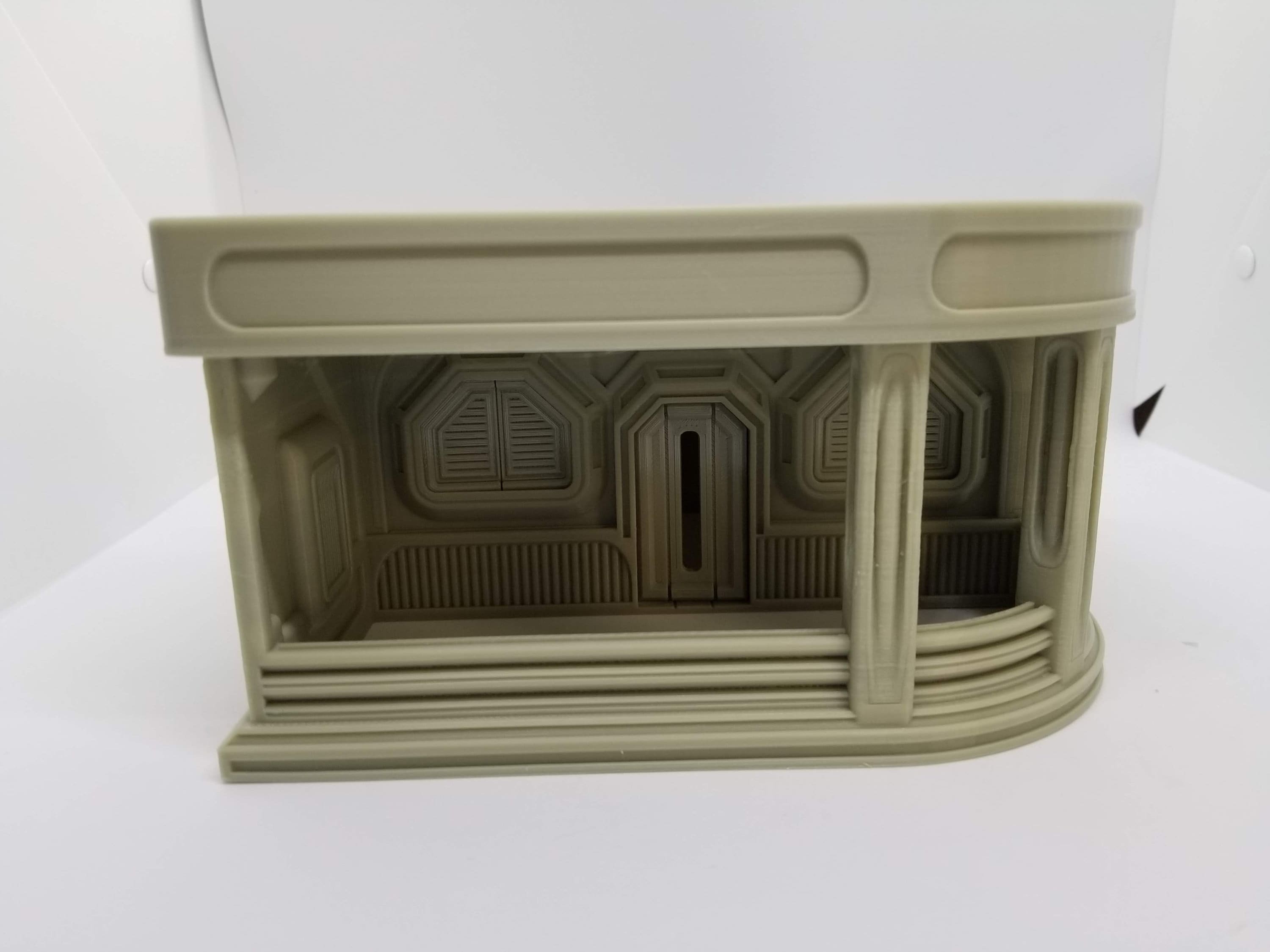 3d Printed Sci-Fi Corner Cafe w/Canopy / Imperial Terrain Licensed On-Line Printer / Print to Order