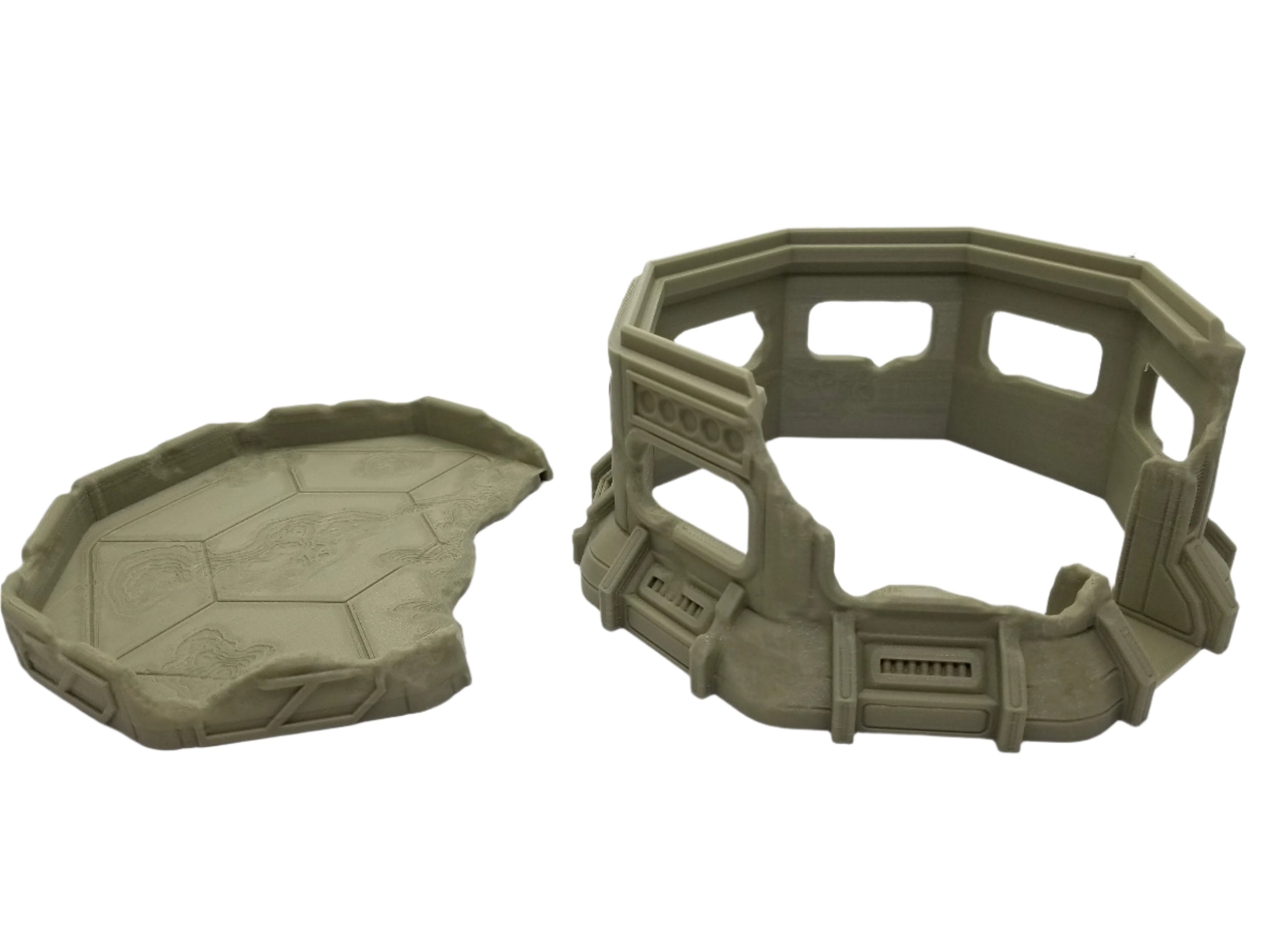 3d Printed Sci-Fi Urban Ruin #3 / Imperial Terrain Licensed On-Line Printer / Print to Order