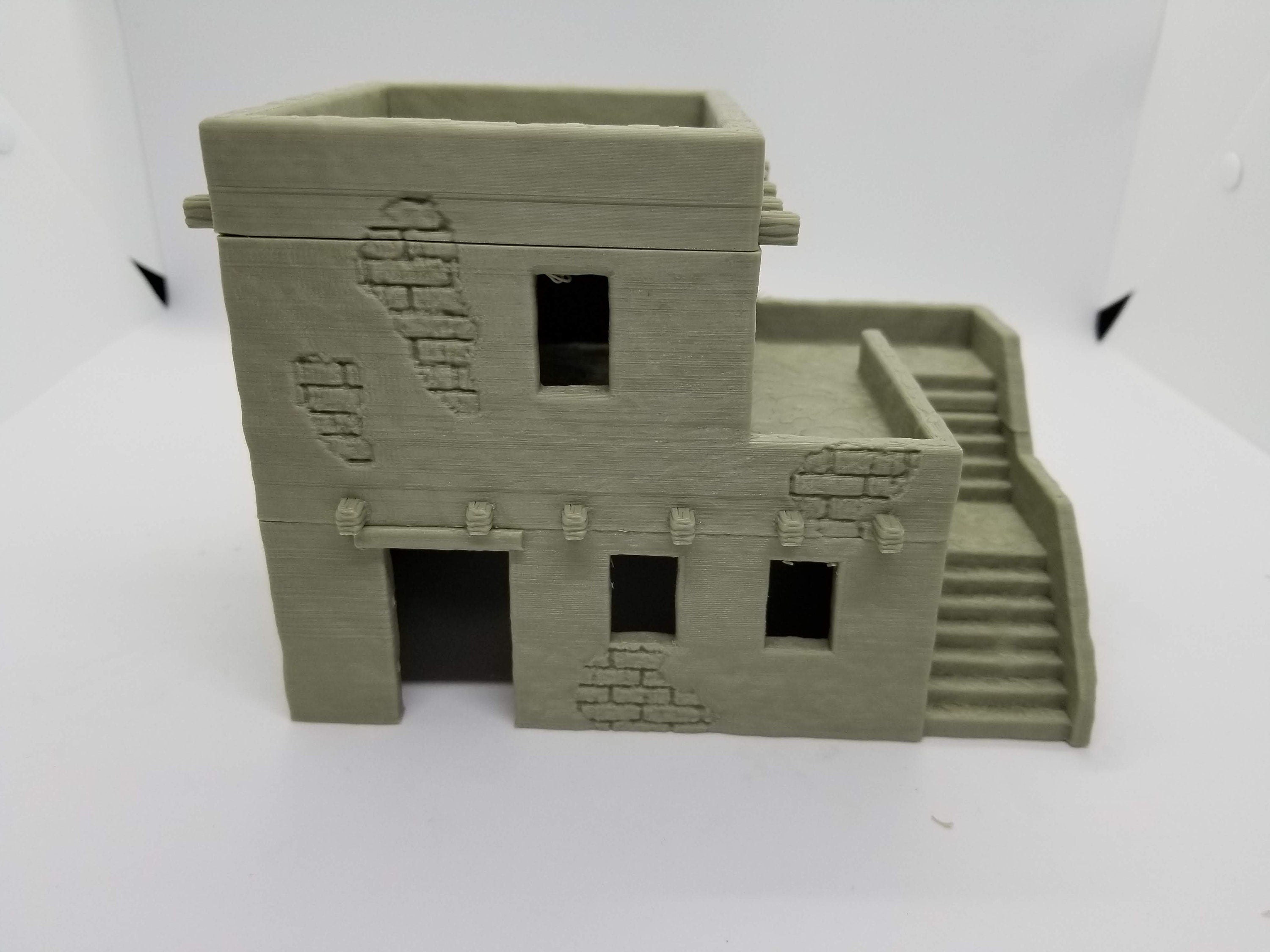 3d Printed Desert House Set / SW Legion, Sci-Fi, Historical / Compatible 28mm Tabletop Wargaming Terrain / Print to Order