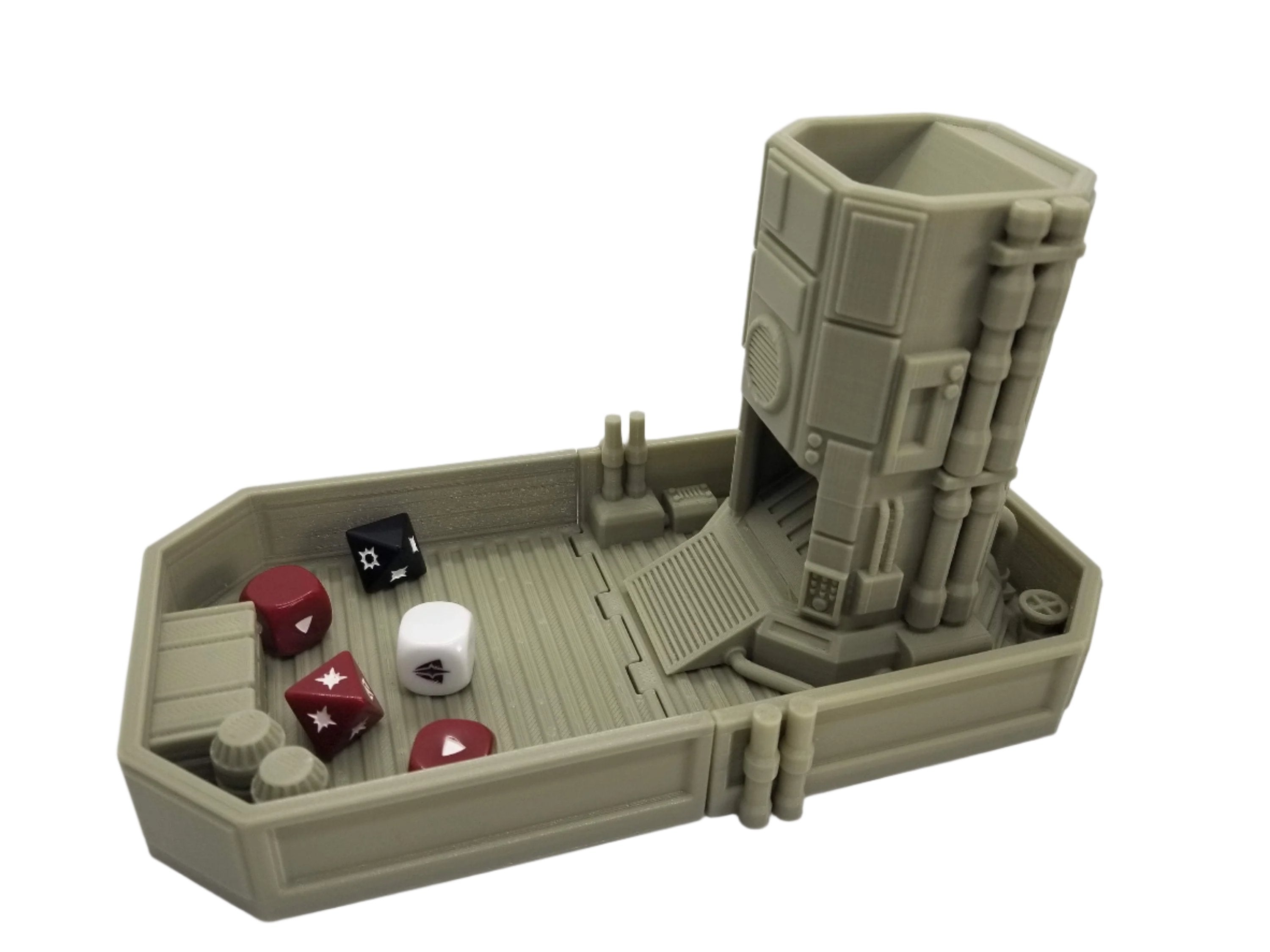 3d Printed SW Legion Compatible Dice Tower / Corvus Games Terrain Licensed Printer / Print to Order