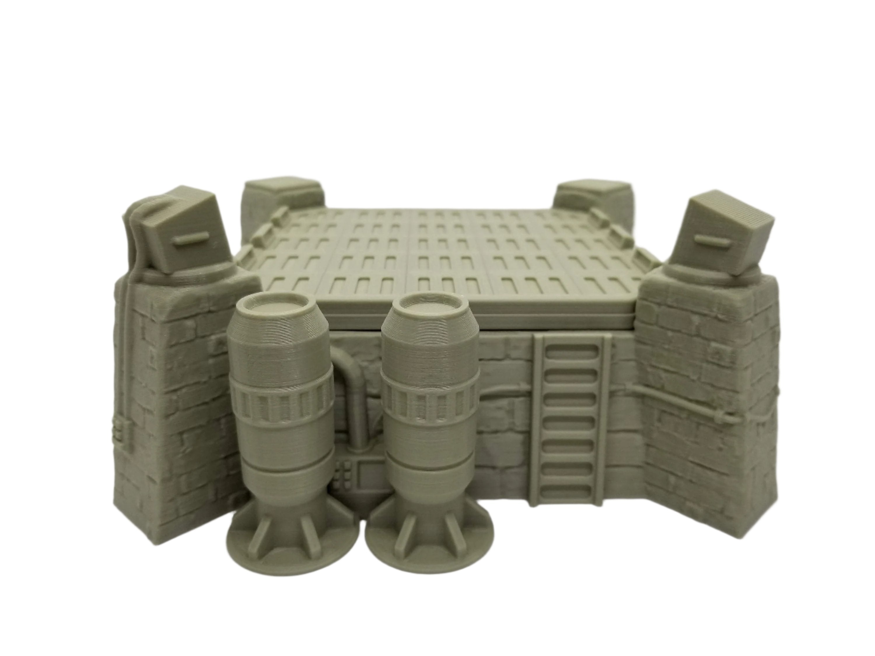 3d Printed Legion Compatible Pilgrim City Landing Pad / Corvus Games Terrain Licensed Printer / Print to Order