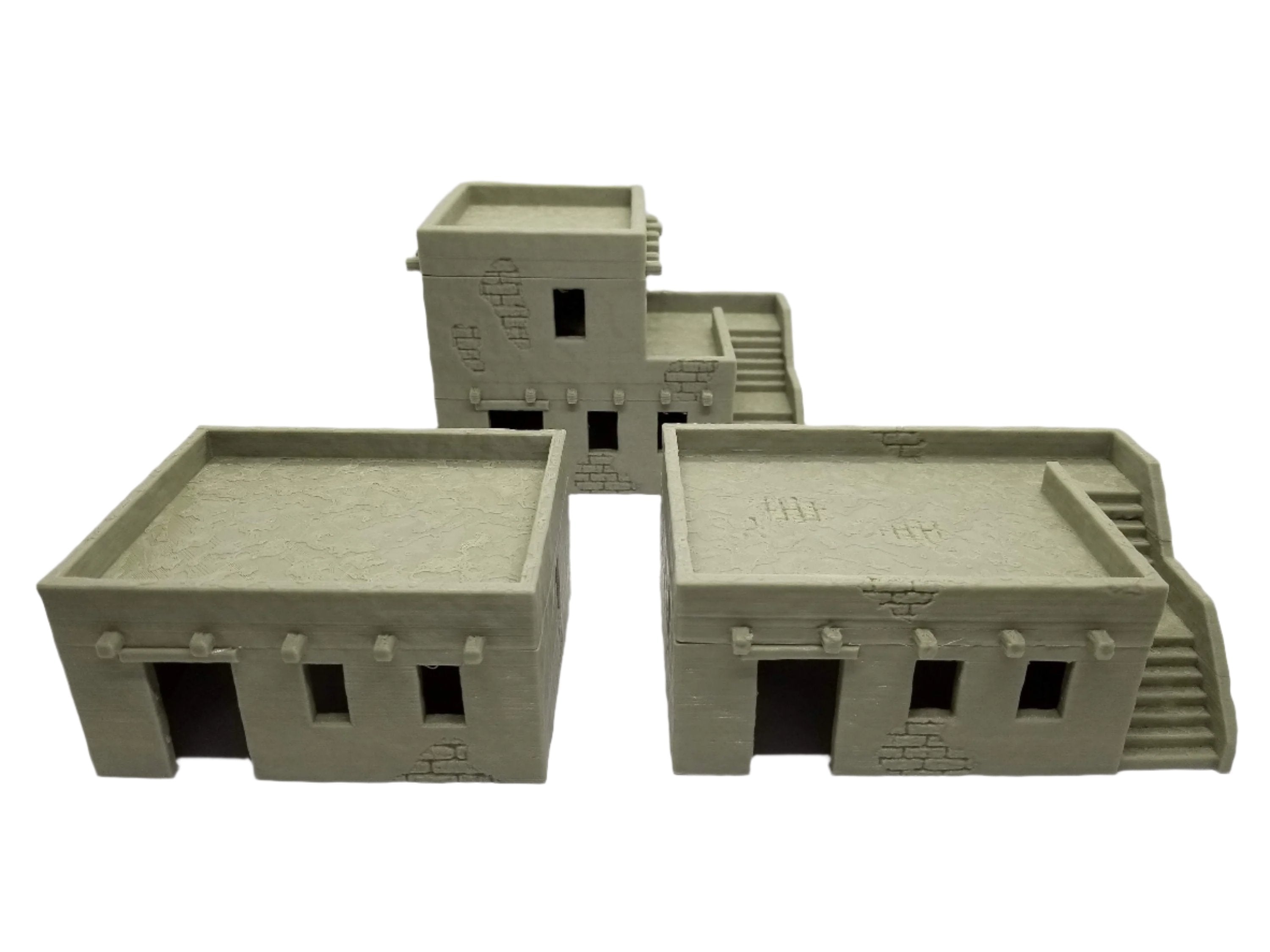 3d Printed Desert House Set / SW Legion, Sci-Fi, Historical / Compatible 28mm Tabletop Wargaming Terrain / Print to Order